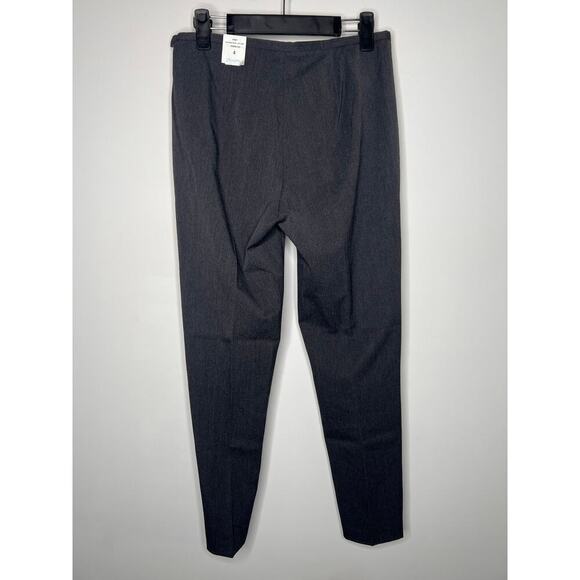 NWT J McLaughlin Sydney Slim Side Zip Straight Pant Charcoal Women's Size 4 - Picture 7 of 7